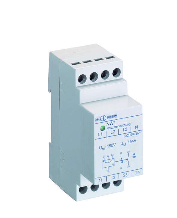 Реле контроля  асимметрии сети UAB 154V, UAN 198V 1Н.З+1Н.О., NWA1