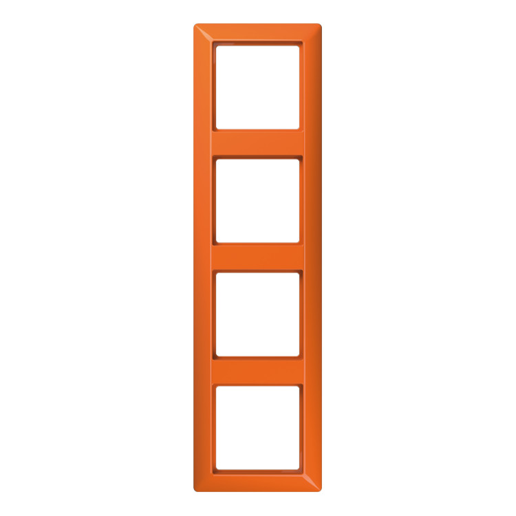 Рамка 4 поста JUNG AS 500, оранжевый, AS584BFO