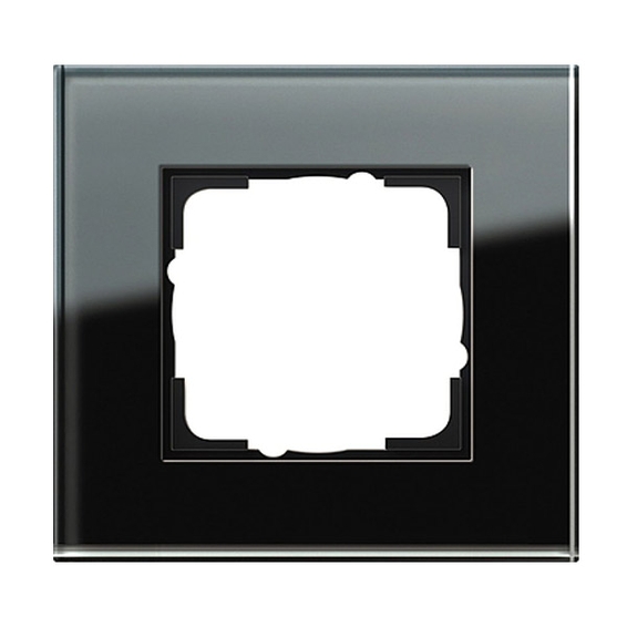 Рамка 1 пост Gira ESPRIT, черное стекло, 021105, G021105